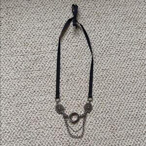 Elegant Black and Silver Necklace